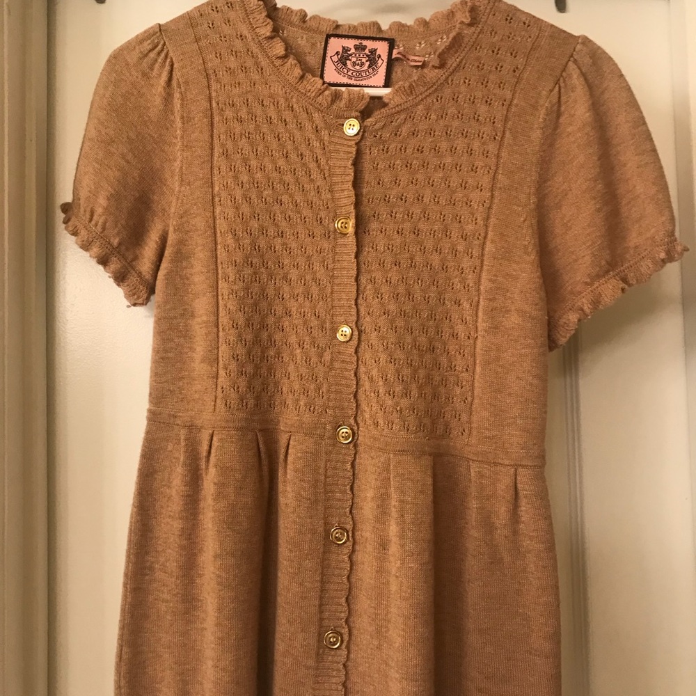 Cardigan with ruffle sleeves and hem